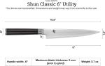 Shun Classic Black 6-Inch Utility Knife