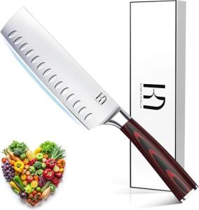Upgraded Nakiri Chef Knife - 7 Inch Professional