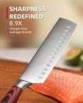 Upgraded Nakiri Chef Knife - 7 Inch Professional