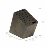 Shun 17-Slot Wooden Knife Block for Kitchen