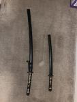 2pc Japanese Samurai Katana Sword Set