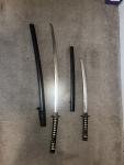2pc Japanese Samurai Katana Sword Set