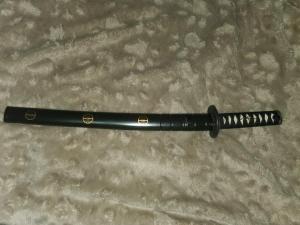 Rick Barrett Black & Gold Wakizashi Knife