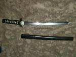 Rick Barrett Black & Gold Wakizashi Knife