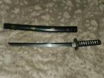 Rick Barrett Black & Gold Wakizashi Knife