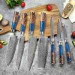 Seido 7-Piece Damascus Steel Kitchen Knife Set