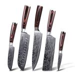 Seido 5-Piece Damascus Master Chef Knife Set