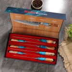 Seido 7-Piece Damascus Steel Kitchen Knife Set
