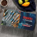 Seido 7-Piece Damascus Steel Kitchen Knife Set