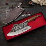 Seido Knives Tora Tsuki Cleaver - High-Carbon Steel