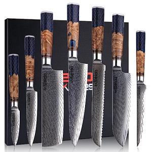 SEIDO KNIVES VG10 Damascus Chef Knife Set