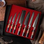 SEIDO KNIVES VG10 Damascus Chef Knife Set