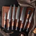SEIDO KNIVES VG10 Damascus Chef Knife Set
