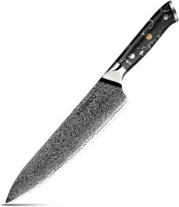 Seido Takoizu 8" Gyuto Chef Knife in Black Turquoise