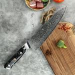 Seido Takoizu 8" Gyuto Chef Knife in Black Turquoise