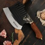 Seido Doragon Bone Cleaver Knife with Rosewood Handle
