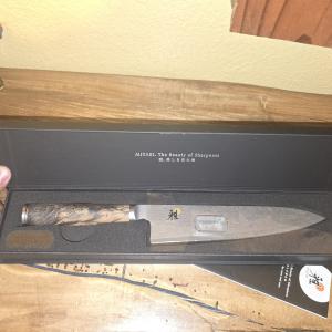 MIYABI 5000MCD67 8" Black Chef Knife