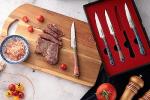 Seido Kaze VG10 Damascus Steel Steak Knife Set