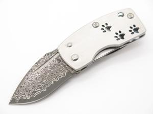 G. Sakai Seki Paw Print Skull Pocket Knife