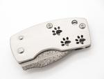 G. Sakai Seki Paw Print Skull Pocket Knife