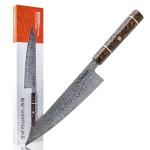 Epokishi 8.5-Inch Kiritsuke Knife with Orange Handle