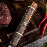 Epokishi 8.5-Inch Kiritsuke Knife with Orange Handle