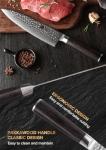 XINZUO 8-Inch VG10 Damascus Steel Chef Knife