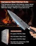 XINZUO 8-Inch VG10 Damascus Steel Chef Knife