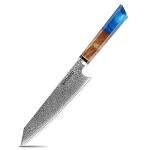 Seido Kiritsuke Damascus Chef Knife with Blue Handle