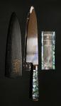 Katana Pearl Gyuto Knife with Damascus Steel Blade