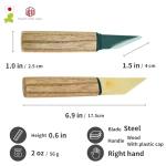 Japanese Kiridashi Craft Pocket Knife with Wooden Handle
