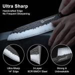 FAMCÜTE 7-Inch Santoku Knife - Hand Forged Precision