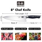 Shan Zu 8-Inch Japanese Stainless Steel Chef Knife