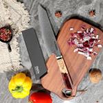 Seido Kiritsuke Chef Knife - Damascus Steel, Ruby Red