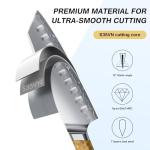 FINTISO 7-Inch Santoku Knife - Ultra Sharp & Durable