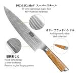 HOSHANHO 3-Piece Damascus Kitchen Knife Set