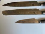 Shun Kai VG-Max Damascus Knives Set with Sharpener