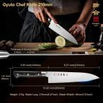 8.27 Inch Japanese Gyuto Chef Knife - AUS-8 Steel