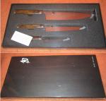 Shun Walnut 3-Piece Chef Knife Set