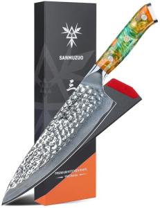 SANMUZUO 8" Professional Hammered Chef Knife