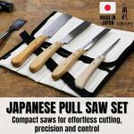 KAKURI Japanese Mini Pull Saw Set with Case