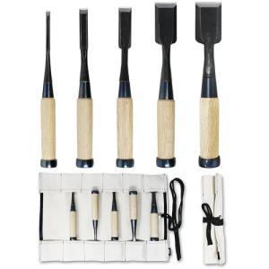 KAKURI Japanese Wood Chisel Set with Case