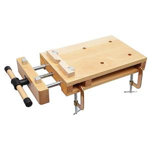Woodworking Bench Vise with Clips and Dogs