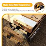 Woodworking Bench Vise with Clips and Dogs