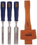 IRWIN 4-Piece Japanese Chisel Set with Mallet
