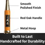 RANSHOU 42mm Japanese Woodworking Chisel, Red Oak Handle
