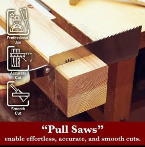 Japanese Double Edge Pull Saw with Flexible Blade