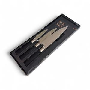 Shun & Kai Wasabi Black 3-Piece Knife Set
