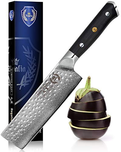 Japanese Precision Nakiri Vegetable Chef Knife with Damascus Steel