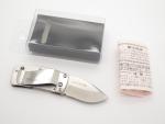 Engravable Stainless Skull Pocket Knife by G. Sakai
